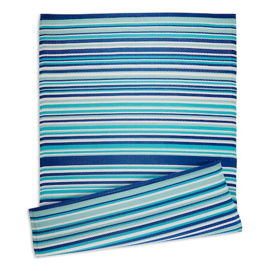 DII&#xAE; Multi Tone Striped Outdoor Rug, 4ft. x 6ft.